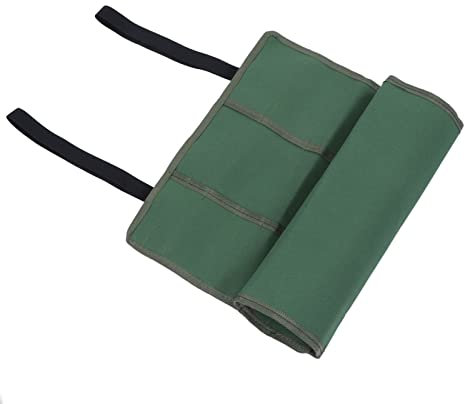 Set di Borse per Attrezzi con Rotolo di Attrezzi Set di Borse per Attrezzi Medie con Organizer Multitasche Verde Scuro