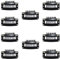 Perückenclip, 10Pcs Haarverlängerung Clips, U-Förmige Metallclips, Schwarz 9 Zähne Kammclips, Schnappclips für Haarverlängerungen