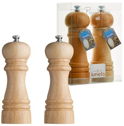 Marius - Duo de moulins poivre et sel bois naturel