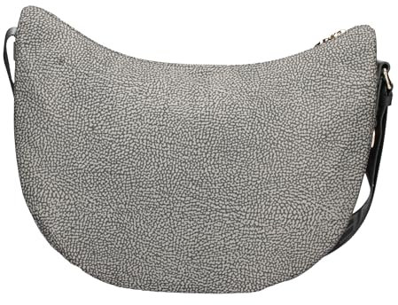 Borbonese Borsa A Spalla Luna Medium 934108I15 Grigio