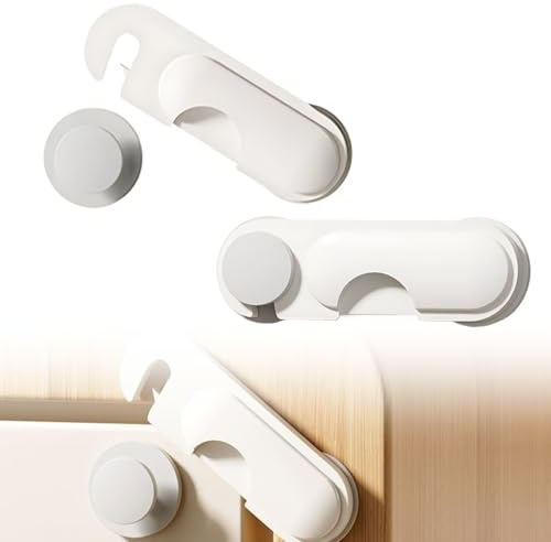 COYUN 8Pcs Sicurezza Cassetti Bambini,Lucchetto Per Frigorifero Bambini,Blocca Finestre Per Bambini,Blocca Ante,Blocca Cassetti Per Bambini,Chiudi Armadi Bambini Con Adesivo Nessun Trapano Necessarioc