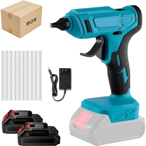 OAUEOR Pistola Silicona Caliente Inalambrica 100W, Pistola Silicona Bateria