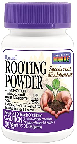Bonide Bontone II Rooting Powder, 1.25 oz Ready-to-Use Dust for Houseplants and Transplants Speeds Root Development