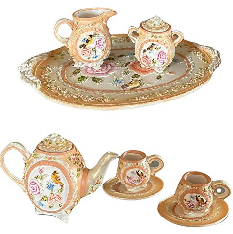 cozydiscount Juego de té de Porcelana Decorativa