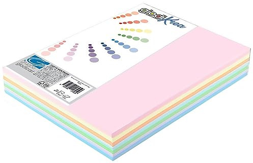RISMA A3 CARTA GIODIKREA 80 GR. - 300 FOGLI - 4 COLORI PASTELLO