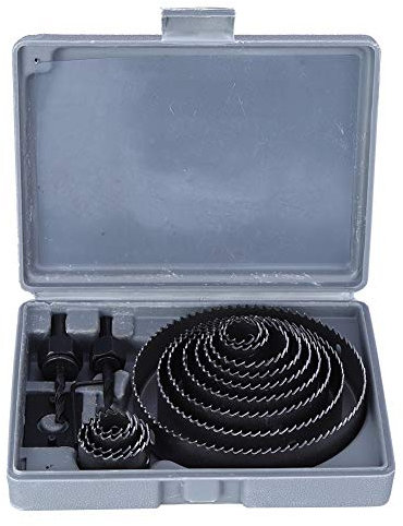 Estink Set de Coronas Perforadoras para Madera, 16 Piezas, 19-127mm, con Caja de Almacenaje, para Madera y Plásticos