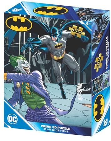 PRIME 3D | DC Comics - Batman vs. Joker | 3D Lenticular Jigsaw Puzzle | 46cm x 31cm - 300 pcs | Games & Puzzles | Ages 6+