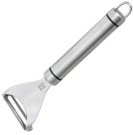 1 Articulo Pelador Manual en Forma de Y, Pelador de Acero Inoxidable en Forma de Y, Pelador de Patatas de Cocina, Pelador Rápido de Acero Inoxidable, para Fruta, Zanahoria, Berenjena, Pera, Mango