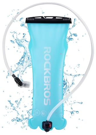 ROCKBROS Sacca Idrica per Zaino, Sacca Acqua capacità 2 L Senza BPA, Uso Facile, Tubo in TPU 106 CM, Camel Bag Idratazione per Ciclismo Trekking Campeggio Arrampicata