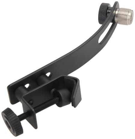 Abaodam 1pièce Support De Microphone Drum Clip Antichoc Réglable Pour Instruments De Musique Fixation Universelle Noir