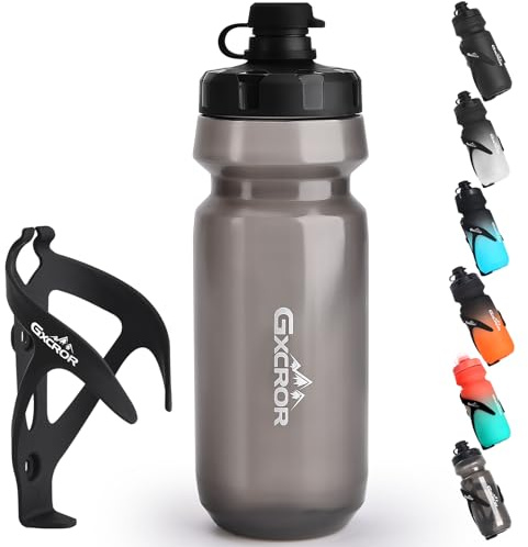 Portabotellas de bicicleta con botella – ligero y duradero para bicicleta | Práctico juego de botellas de agua para bicicleta de montaña, bicicleta de carretera y exterior