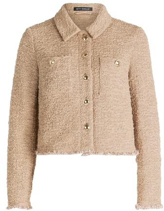 Betty Barclay Damen Blazer-Jacke Langarm 36, Beige