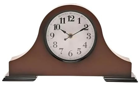 Widdop and Co Hometime Mantel Clock 36cm - Brown - W3016