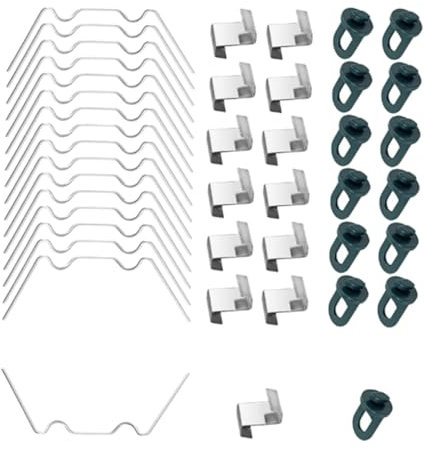 VICASKY Clips Acier Inoxydable Pour Serre Clips Forme De w Et z Pour Fixation De Verre Accessoires Pour Serre