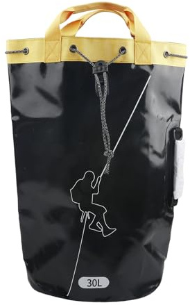 Sac à dos en corde d'escalade pour arboriste - Équipement d'arboriste pour l'extérieur, Noir , 30 X 13 X 40 Centimeters