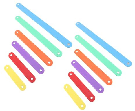 SPYMINNPOO Math Triangel Demonstration Tool for Kids, 12st Polygon Splicing Strip Set for Early Education, Plastic Geometri Instruction Utbildningsenhet för Utveckling Av Finmotorik