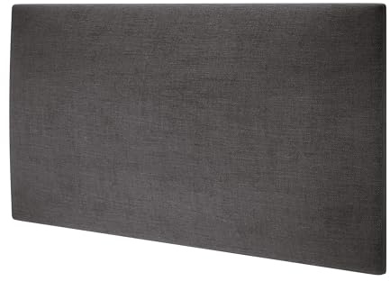MOLLIS Upholstery Board, Rectangular and Decorative Wall Panel, Suitable as Bed Headboard or Impact Protection, Reduces Sound and Improves Acoustics, Made of Foam, 60 x 30 cm, Graphite Brown