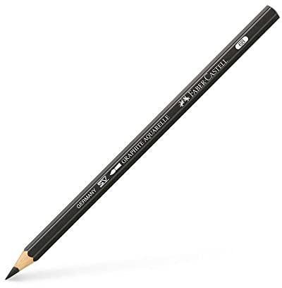 Faber-Castell 117804 - Caja 6 Lápices Grafito Acuarelable - 4B