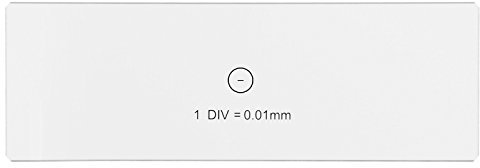 AmScope MR095 Mikroskop-Tischkalibrierungsschieber für USB-Kamera 0,01 mm Tischmikrometer