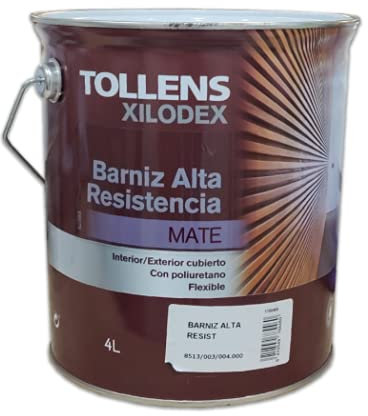Tollens Barniz Alta Resistencia Mate Interior 4 Lt (Nogal de Canadá 505)