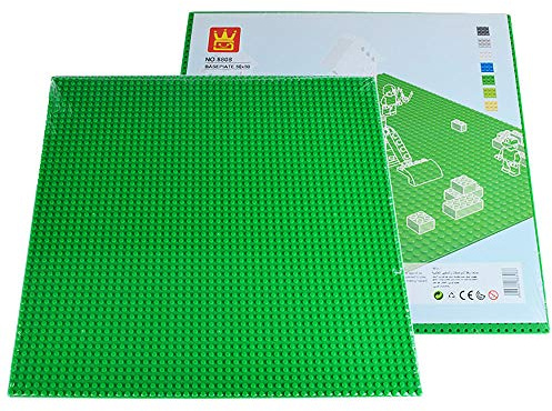 Classic Grundplatte 50x50 Platten für Stadtleben, Minifiguren und Mehr, Bauplatten kompatibel mit dem Marktführer