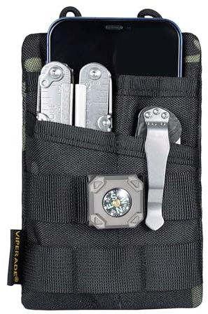 VIPERADE VE3 EDC Tool Pocket Organizer, Small EDC Pocket Organizer Pouch for Men,Small Multitool Nylon Tool Pouch for Mini Flashlight Multitool