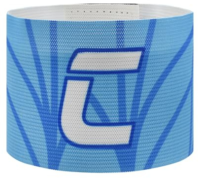 VerteLife Classic C Captain Armband Unisex Captain's Armband Adjustable Soccer Arm Band Elastic Captains Bands Soccer Sport Armbands for Kids and Adult - Junior,Blue