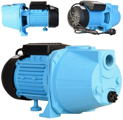 Pompe à Eau JET 100S (1100 W, 3600 l/h, hauteur max. 50 m) – Pompe de Surface, Pompe d’arrosage - Pour Eau Propre - Pompe de Jardin, Pompe d'irrigation