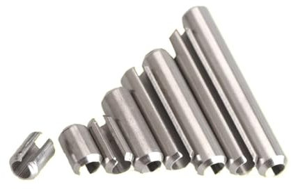 Perno di Tensione a Molla Divisa Perno Elastico cilindrico Coppiglia Perno Elastico cilindrico scanalato(12 mm,M3.5)