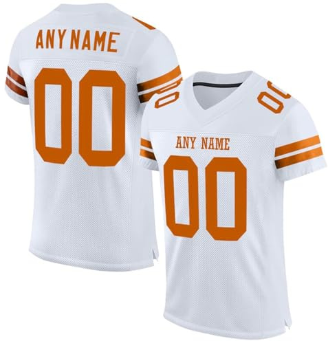 HGWOPGASD Custom America Football Jerseys Personalizada Impreso Nombre del Equipo Número Uniforme Deportivo para Hombres Mujeres Juventud