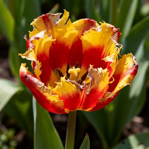 Tulipanes Bulbos/Tulipán/Tulipán perenne-Decoración de Jardín Elegante y Tranquila/Que crece exuberantemente en el jardín.-4 Rhizomes-F