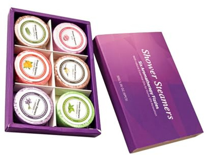 OUNONA 6 Pezzi Pastiglie da Bagno Sale Marino per Doccia e Casa, Scioglimento Rapido e Alleviamento della Stanchezza, per Relax e Comfort Stile Casuale