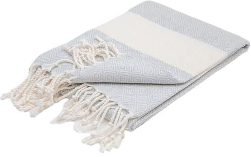 Eternique Art Premium strandhandduk XXL och hamam-handduk 100 x 200 cm | Förtvättad 100% turkisk bomull, Sandfri, Absorberande, Snabbtorkande, Bastuhandduk