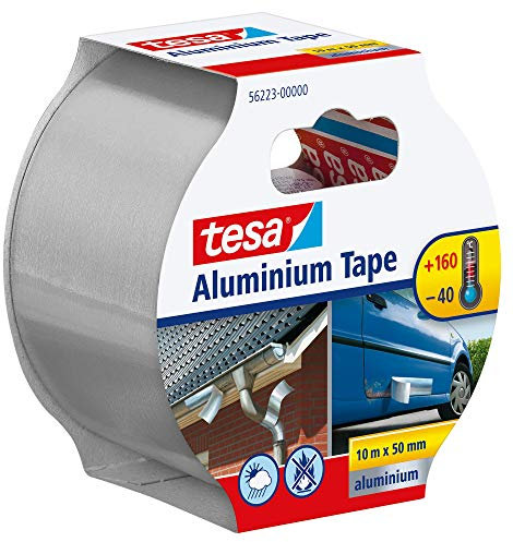 tesa 56223-00001-01 Aluminium-Klebeband, sehr stark, 10 m x 50 mm