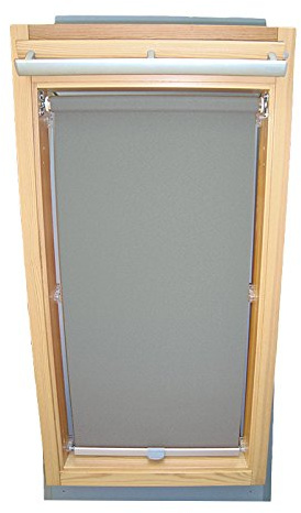Easy-Shadow Hochwertiges Abdunkelungsrollo Rollo für Velux DKL/RHL-EP GGL,GPL,GHL,GTL,GXL,GDL 406 grau // Maßanfertigung