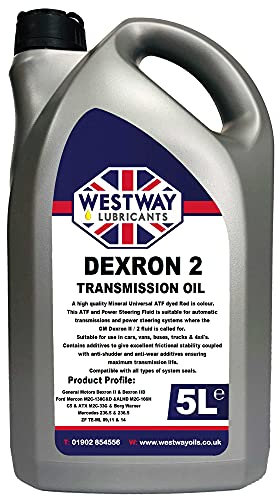 ATF Dexron 2 Power Steering Fluid/Automatic Transmission Fluid DII 5 Litres - Made in UK