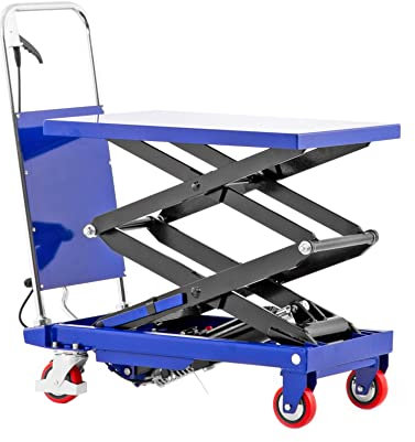 Pallit Hubtischwagen XX hydraulisch | 150 kg Tragkraft | 1100 mm Hubhöhe | Plattform: 700 x 450 mm | Hubtisch