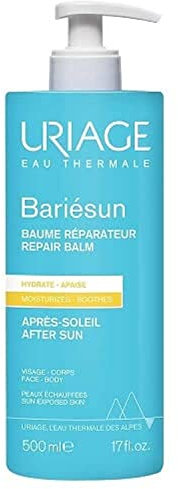 Uriage Bariésun Doposole Balsamo con Burro di Karité, Vitamine C ed E – Idrata e Ripara la Pelle Secca e Stressata dal Sole – Lozione Doposole Setosa e Lenitiva per Viso e Corpo