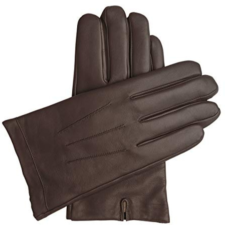Downholme Gants en Cuir Classiques pour Homme avec Doublure en Cachemire