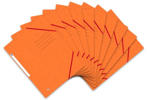 Oxford Eckspannermappe A4, aus Karton, orange, 10 Stück, 400116307