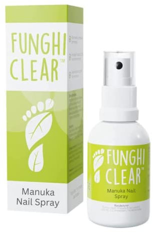 FunghiClear Anti-Fungal Spray 50ml – Natural Fungal Nail Treatment With Manuka Oil – Supports Healthy Nail Regrowth – Easy Multi-Angle Application (1 Pack)