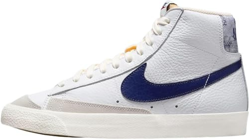 Nike Herren Blazer Mid '77 Vintage Sneaker, weiß / blau, 13