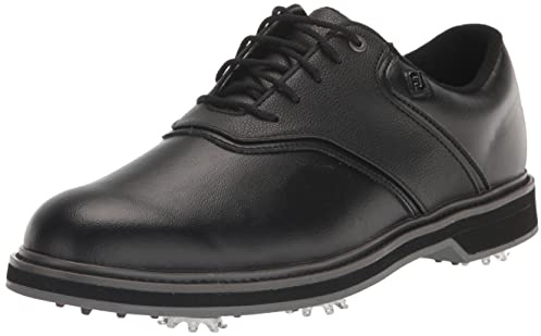 FootJoy Scarpe da golf FJ Originals da uomo in stile precedente, Nero/nero, 42.5 EU