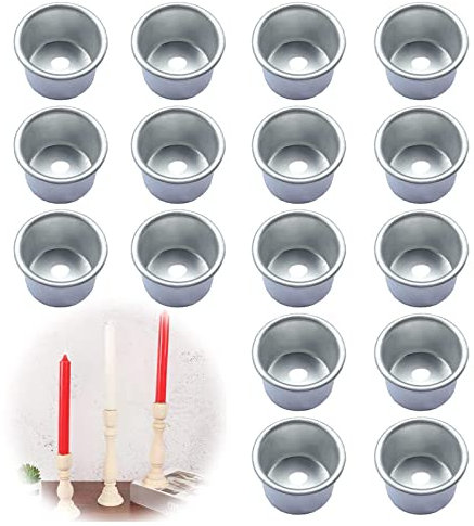 20 unidades Creative Mini portavelas, portavelas de metal para velas piramidales, velas de mesa y portavelas de té, diámetro interior aprox. 20 mm