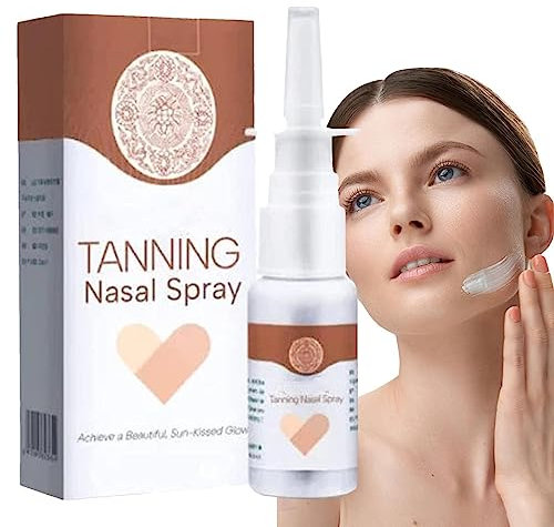 Spray abbronzante nasale - Spray autoabbronzante autoabbronzante idratante senza sole - Spray secco abbronzante profondo da 0,7 once, nebbia abbronzante senza sole, nebbia nasale Biset