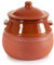 Tontopf mit Deckel 2 Liter Stewpot Eintopf - Schmortopf Antike - Tongeschirr Mittelalter - Wikinger - Topf aus Ton mit Deckel teilglasiert - Aufbewahrung Lebensmittel (2 Liter / 18 x 18 x 20,5 cm)