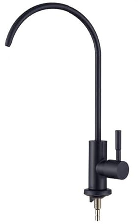 YWJFSA Osmose Wasserhahn Osmoseanlage Wasserhahn Wasserfilter Wasserhahn Wasserhahn Für Wasserreiniger 1/4,Schwarz