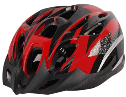 Dickly Casque de vélo de Montagne, Casque de vélo de Route, Casque de Cyclisme Absorbant Les Chocs pour Femmes, Hommes, Patinage en Ligne, vélo, Skateboard, Rouge