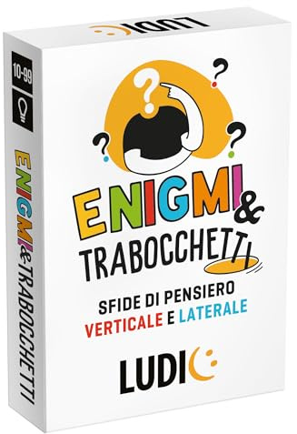 LUDIC - Enigms & Spacles - Vertikala och laterala tankeutmaningar - sällskapsspel för 1 eller fler spelare, 10+ år, ett kortspel för hela familjen | IT60858