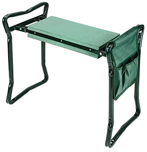 ZOLTA Kniebank - Gartenhocker - Werkzeugkasten - 3-in-1-Produkt - Stabil - Zuverlässig - Zusammenklappbare Konstruktion - Beugt Knieschmerzen vor - Ideal zum Unkrautjäten - Leicht zu reinigen